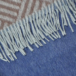 Colour Panels & Geo's Wool Scarf in Browns & Blues