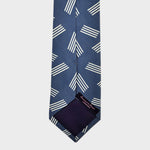 Geometric Pins Silk Tie in Blue