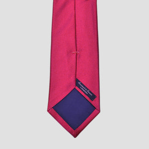Natte Weave Silk Tie in Red
