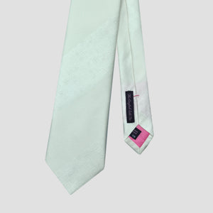 Tussah Weave & Reppe Silk Bold Stripes Tie in White