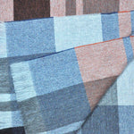 Block Stripes Wool & Angora Scarf in Pastel Shades