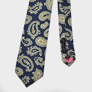 The Funky Buteh Silk Tie in Blue & White
