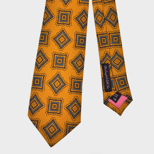 Funky Medallions Silk Tie in Antique Gold