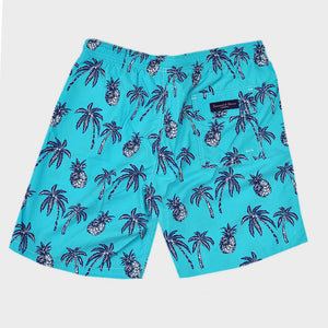 Palm Trees Swim Short in Teal