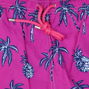 Palm Trees Swim Short in Pink