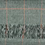 Prince of Wales Check Winter Scarf with Orange Window Pane
