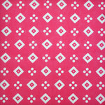 Geo's of Spots & Squares Linen Pocket Square in Pink