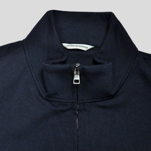 Jersey Zip in Navy with Arm Stripes