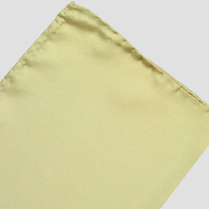 Silk Pocket Square in Soft Gold