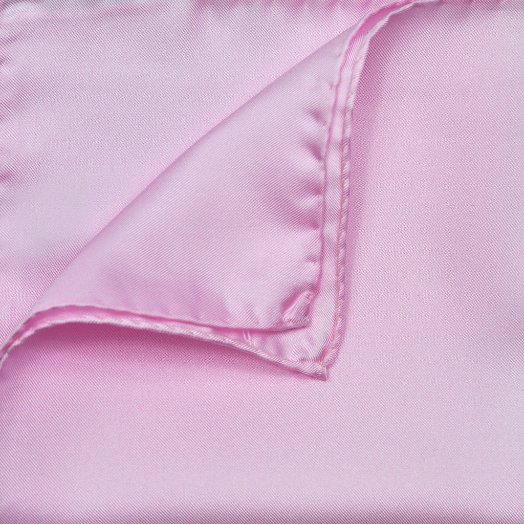 Silk Pocket Square in Pink