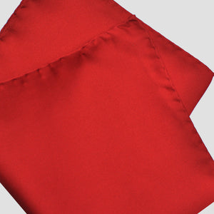 Silk Pocket Square in Red