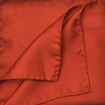 Silk Pocket Square in Burnt Orange