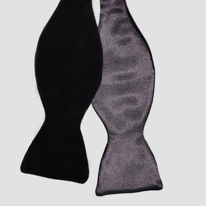 English Silk Deep Claret Velvet Bow Tie