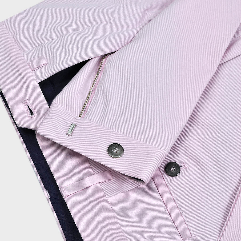 Smart Flat Front Trouser in Pink