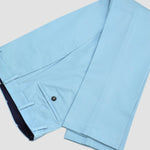 Smart Flat Front Trouser in Light Blue