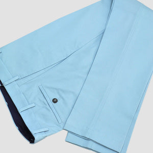 Smart Flat Front Trouser in Light Blue