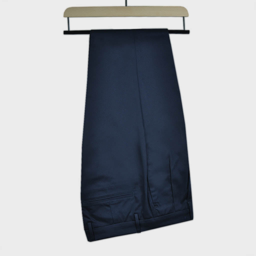 Smart Single Pleat Trouser in Navy