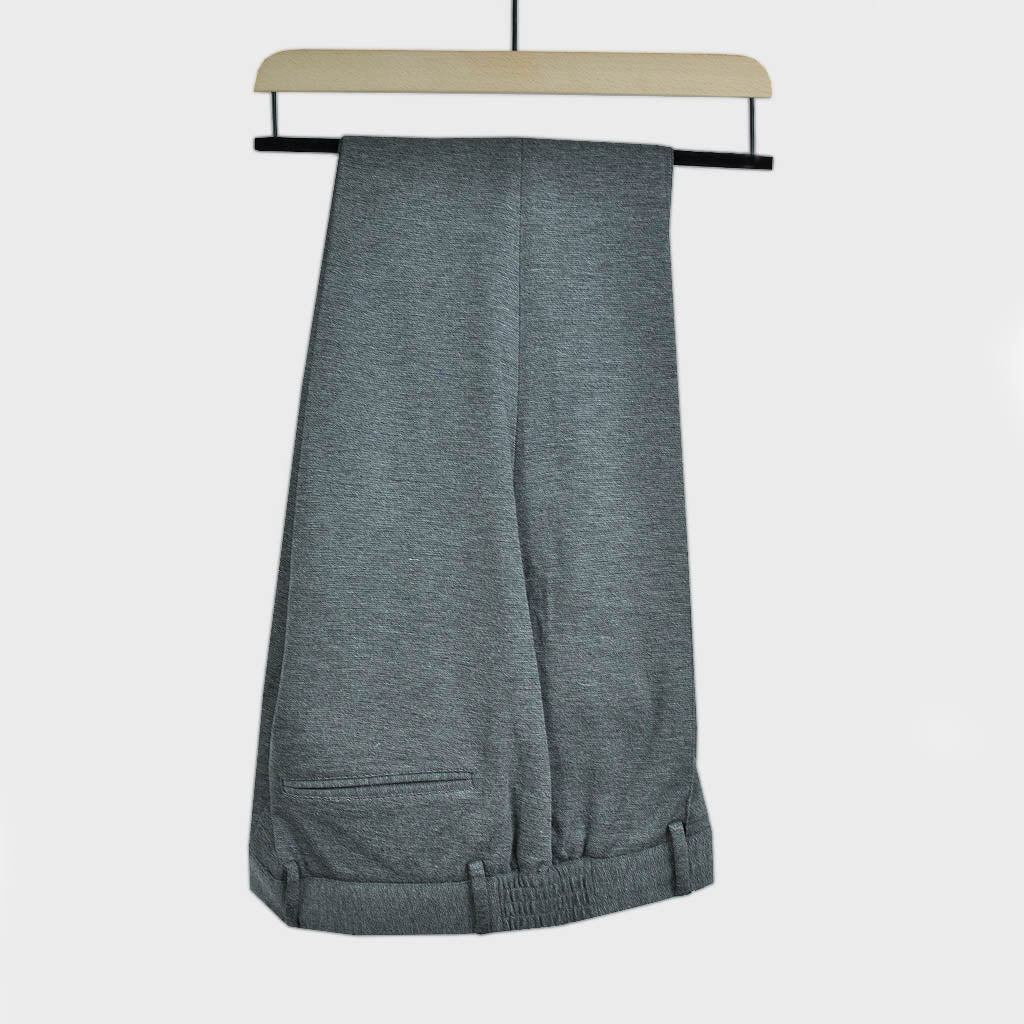 Jersey Trouser with Draw String in Dark Grey