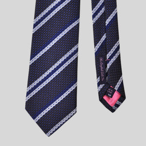 Blue Stripe Grenadine Tie