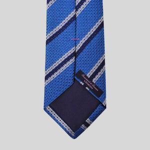 Royal Blue Stripe Grenadine Tie