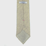 Hand Rolled Silk Linen Tie in Fawn